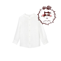 Patrón camisa de niño - Camisa ibicenca - Escalado a 7 tallas - 3 meses a 4 años - A domicilio - Modelo 1
