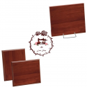 Placas de madera conmemorativas con pie
