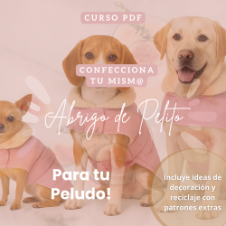 Curso DIY ABRIGO DE PELITO para mascotas + REGALO