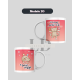 Bolas Personalizadas de Navidad Color Rojo 6 cm con Caja