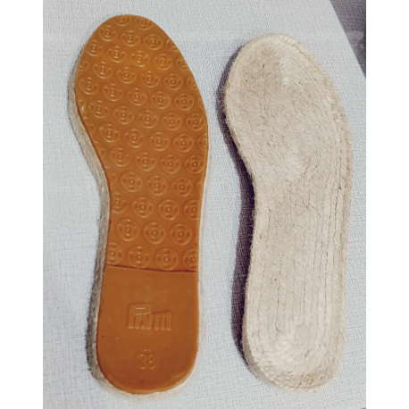 Suelas de alpargata planas Nº38 PRYM – Para personalizar