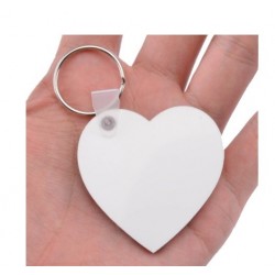 Llavero corazón de madera personalizado – doble cara