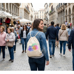 Mochila Premium de Algodón Personalizada para Empresas y Eventos