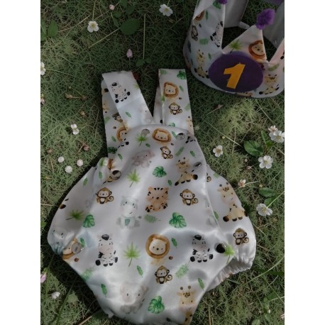 Conjunto de cumpleaños personalizado (camiseta + pantalón + corona)