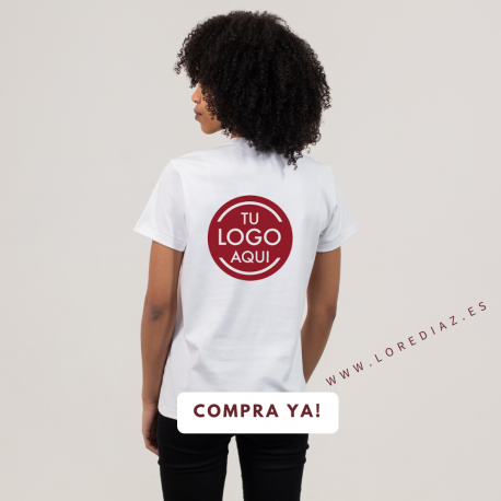 Camiseta poliéster blanca personalizada para asociaciones