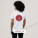 Camiseta poliéster blanca personalizada para asociaciones