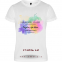 Camiseta poliéster blanca personalizada para eventos