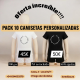 Pack 10 Camiseta algodón personalizada