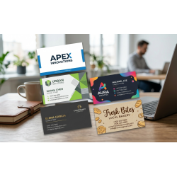 Pack 100 tarjetas de visita profesionales con diseño incluido