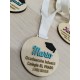 Medalla personalizada de graduación con nombre