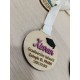 Medalla personalizada de graduación con nombre
