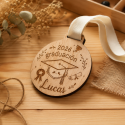 Medalla personalizada de graduación con nombre – Madera grabada