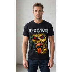 Camiseta Iron Maiden Eddie Clásico Negra Unisex