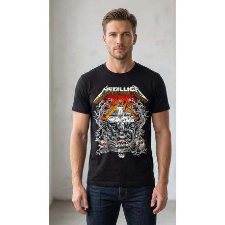 Camiseta Metallica Master of Puppets Negra Unisex