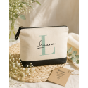 Neceser de Algodón Bicolor Personalizable
