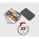 Bolas Personalizadas de Navidad Color Rojo 6 cm con Caja