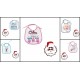 Bolas Personalizadas de Navidad Color Rojo 6 cm con Caja